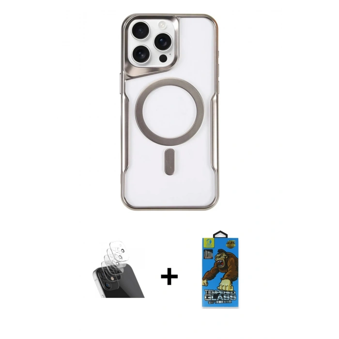 MARSİLYAN™- iPhone 11 Pro Max Kılıf Yadigar Klasik Özel Seri - Siyah 18D Cam Ekran Koruyucu + Kamera Lens Koruma Cam - SF