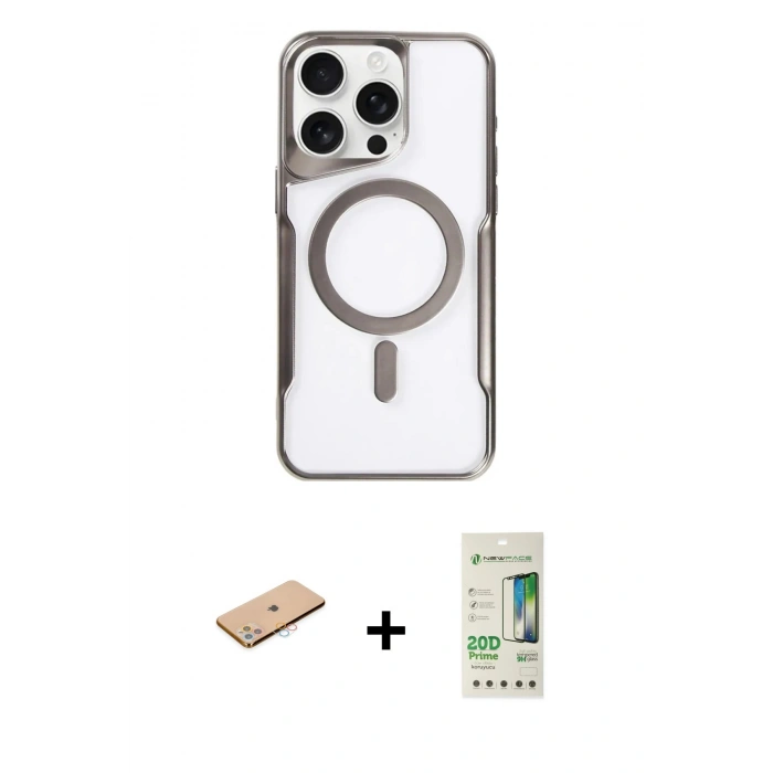 MARSİLYAN™- iPhone 11 Pro Max Kılıf Yadigar Klasik Özel Seri - Siyah 20D Premium Cam Ekran Koruyucu + Renkli Kamera Lens Koruma Cam - PE