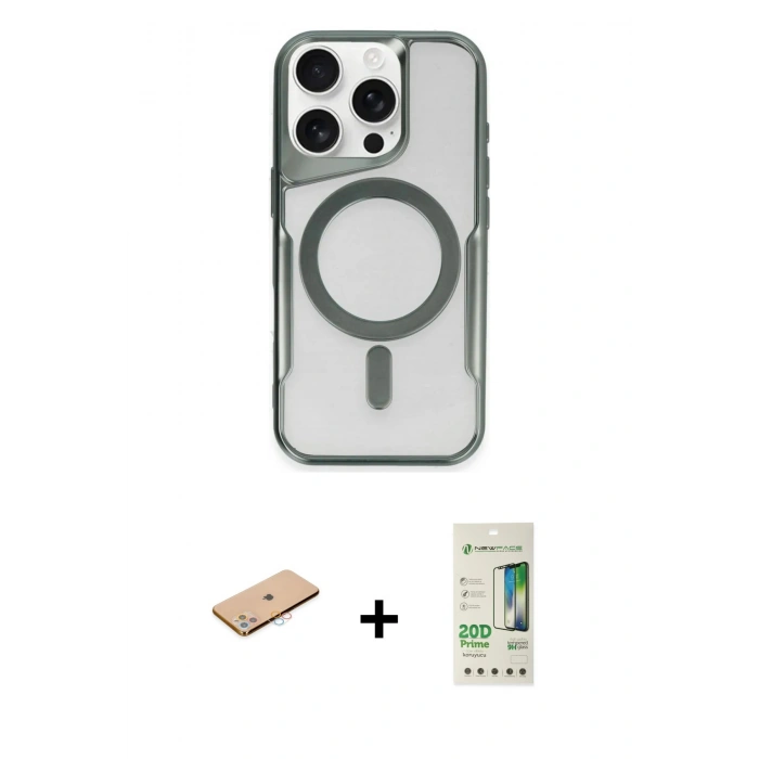 MARSİLYAN™- iPhone 11 Pro Max Kılıf Yadigar Klasik Özel Seri - Siyah 20D Premium Cam Ekran Koruyucu + Renkli Kamera Lens Koruma Cam - PE