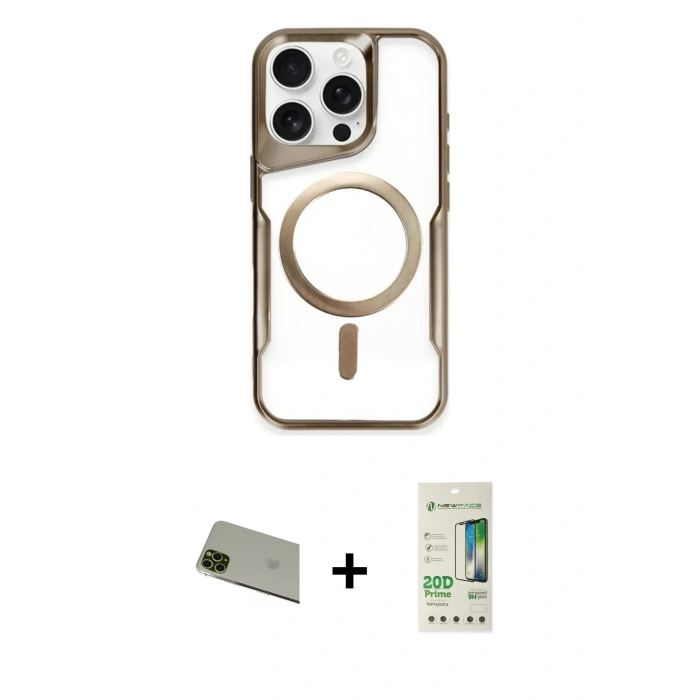 MARSİLYAN™- iPhone 11 Pro Max Kılıf Yadigar Klasik Özel Seri - Siyah 20D Premium Cam Ekran Koruyucu + Rainbow Kamera Lens Koruma Cam - YL