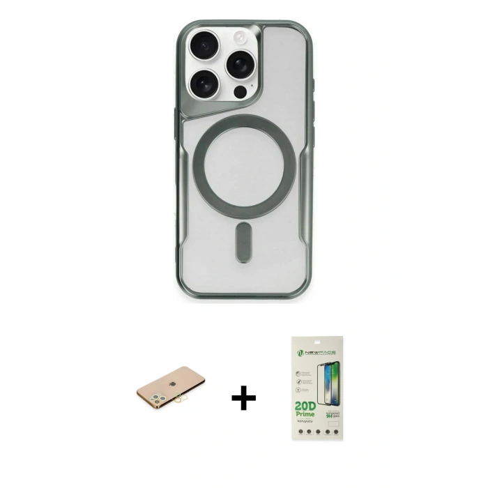 MARSİLYAN™- iPhone 11 Pro Max Kılıf Yadigar Klasik Özel Seri - Siyah 20D Premium Cam Ekran Koruyucu + Renkli Kamera Lens Koruma Cam - SI