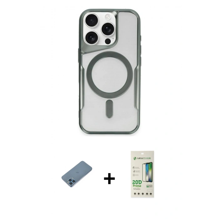 MARSİLYAN™- iPhone 11 Pro Max Kılıf Yadigar Klasik Özel Seri - Siyah 20D Premium Cam Ekran Koruyucu + Shine Kamera Lens Koruma Cam - MI