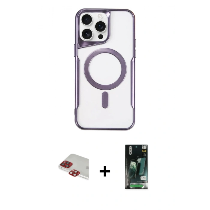 MARSİLYAN™- iPhone 11 Pro Max Kılıf Yadigar Klasik Özel Seri - Siyah 360 Mat Full Body Arka Koruyucu + Pers Alüminyum Kamera Lens - KI