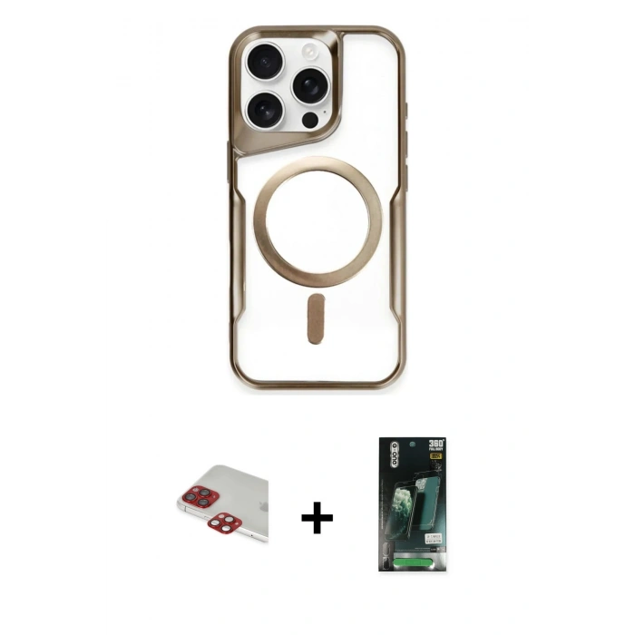 MARSİLYAN™- iPhone 11 Pro Max Kılıf Yadigar Klasik Özel Seri - Siyah 360 Mat Full Body Arka Koruyucu + Pers Alüminyum Kamera Lens - KI