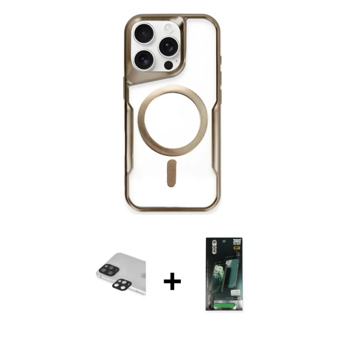 MARSİLYAN™- iPhone 11 Pro Max Kılıf Yadigar Klasik Özel Seri - Siyah 360 Mat Full Body Arka Koruyucu + Siyah Pers Alüminyum Kamera Lens