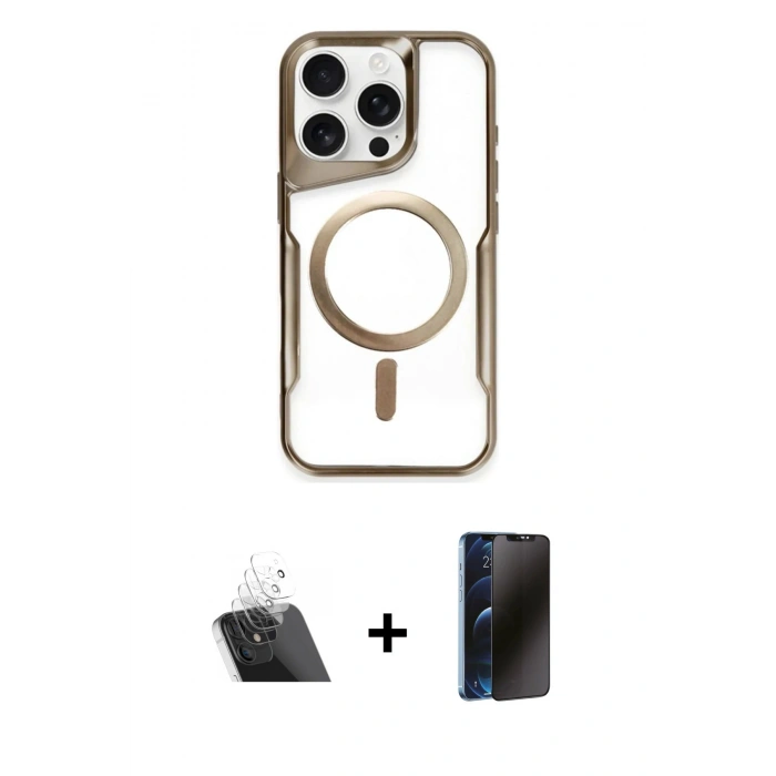 MARSİLYAN™- iPhone 11 Pro Max Kılıf Yadigar Klasik Özel Seri - Siyah 3D Antistatik Hayalet Cam Ekran Koruyucu + Kamera Lens Koruma Cam - SF