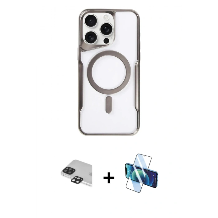 MARSİLYAN™- iPhone 11 Pro Max Kılıf Yadigar Klasik Özel Seri - Siyah 3D Antistatik Seramik Nano Ekran Koruyucu + Siyah Pers Alüminyum Kamera Lens