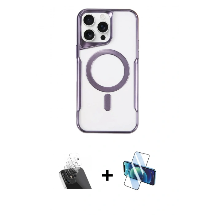 MARSİLYAN™- iPhone 11 Pro Max Kılıf Yadigar Klasik Özel Seri - Siyah 3D Antistatik Seramik Nano Ekran Koruyucu + Şeffaf Kamera Lens Koruma Cam