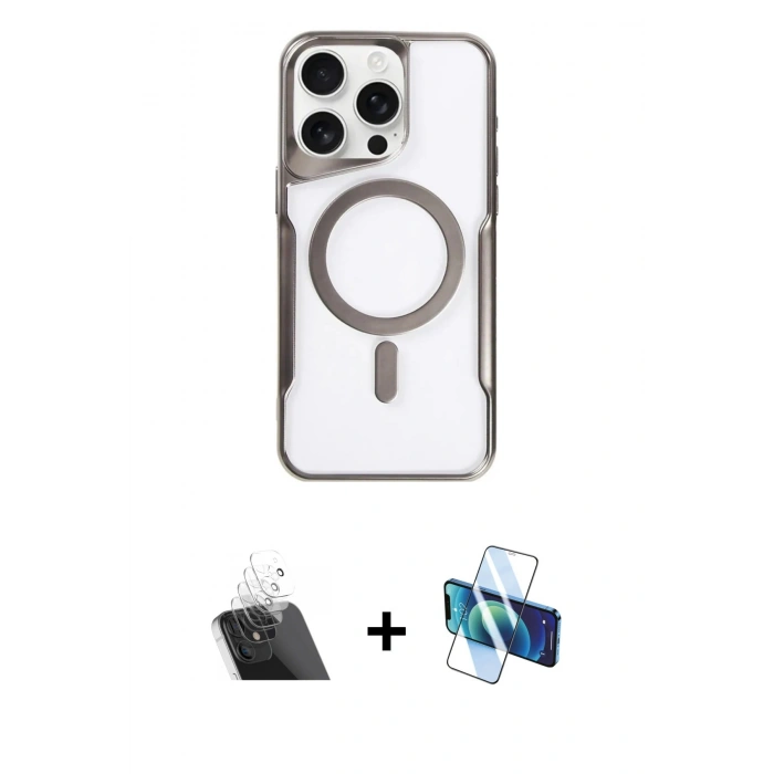 MARSİLYAN™- iPhone 11 Pro Max Kılıf Yadigar Klasik Özel Seri - Siyah 3D Antistatik Seramik Nano Ekran Koruyucu + Şeffaf Kamera Lens Koruma Cam