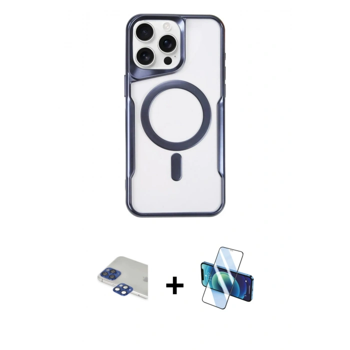 MARSİLYAN™- iPhone 11 Pro Max Kılıf Yadigar Klasik Özel Seri - Siyah 3D Antistatik Seramik Nano Ekran Koruyucu + Pers Alüminyum Kamera Lens - LT