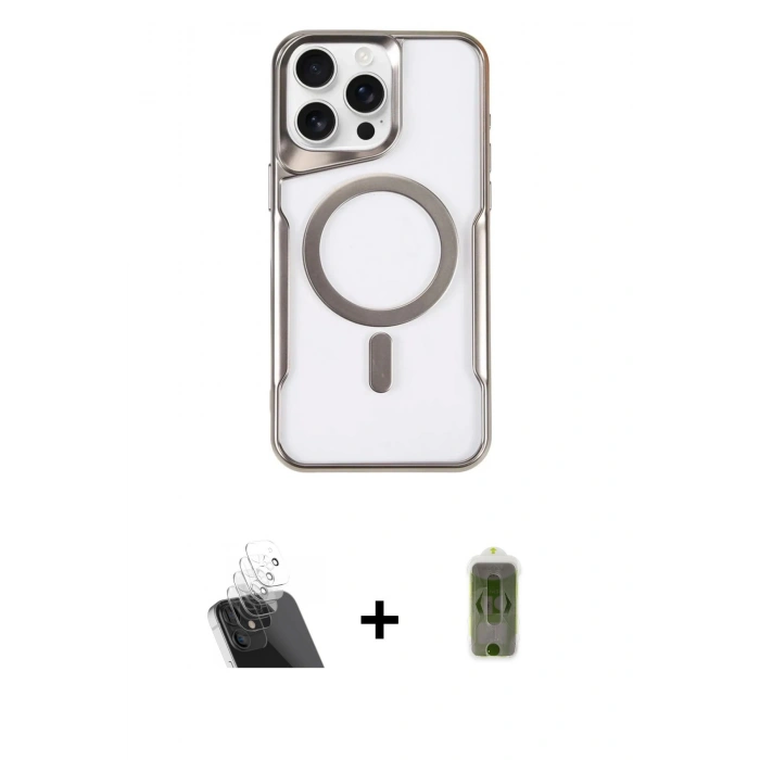 MARSİLYAN™- iPhone 11 Pro Max Kılıf Yadigar Klasik Özel Seri - Siyah Joko Magic 5D Hayalet Cam + Kamera Lens Koruma Cam - SF
