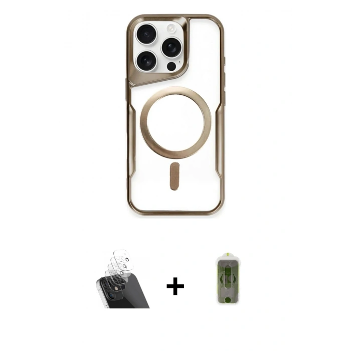 MARSİLYAN™- iPhone 11 Pro Max Kılıf Yadigar Klasik Özel Seri - Siyah Joko Magic 5D Hayalet Cam + Kamera Lens Koruma Cam - SF