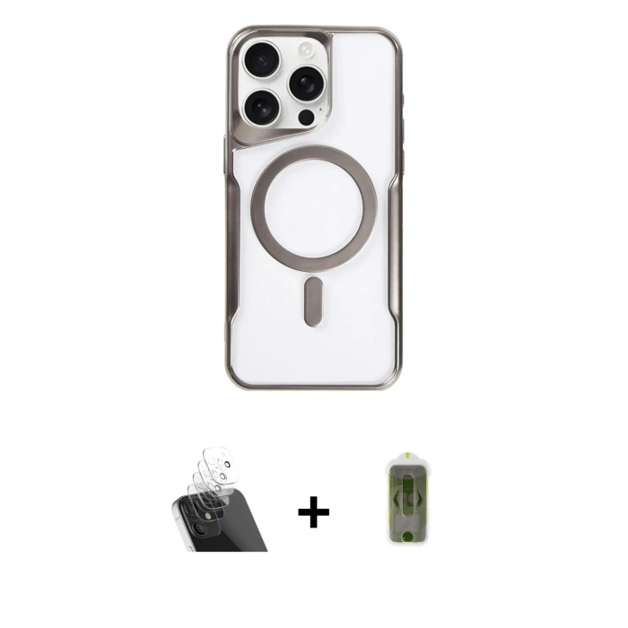 MARSİLYAN™- iPhone 11 Pro Max Kılıf Yadigar Klasik Özel Seri - Siyah Joko Magic 5D Hayalet Cam + Kamera Lens Koruma Cam - SF