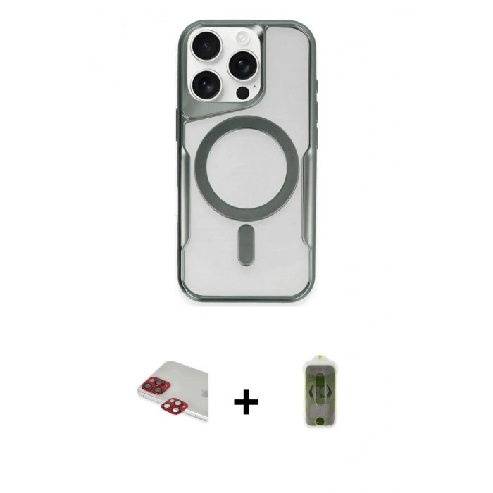 MARSİLYAN™- iPhone 11 Pro Max Kılıf Yadigar Klasik Özel Seri - Siyah Joko Magic 5D Hayalet Cam + Pers Alüminyum Kamera Lens - KI