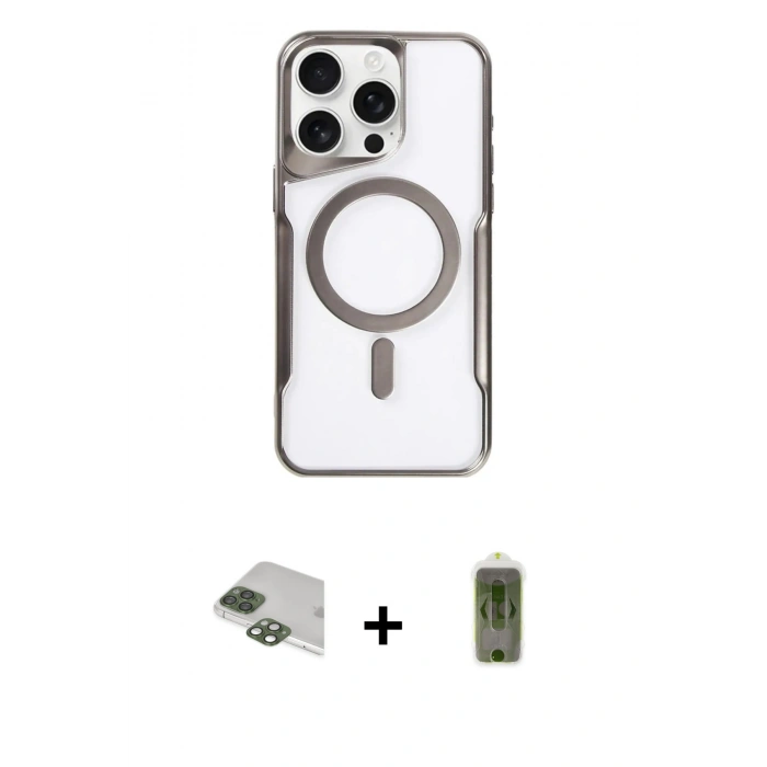 MARSİLYAN™- iPhone 11 Pro Max Kılıf Yadigar Klasik Özel Seri - Siyah Joko Magic 5D Hayalet Cam + Pers Alüminyum Kamera Lens - YL