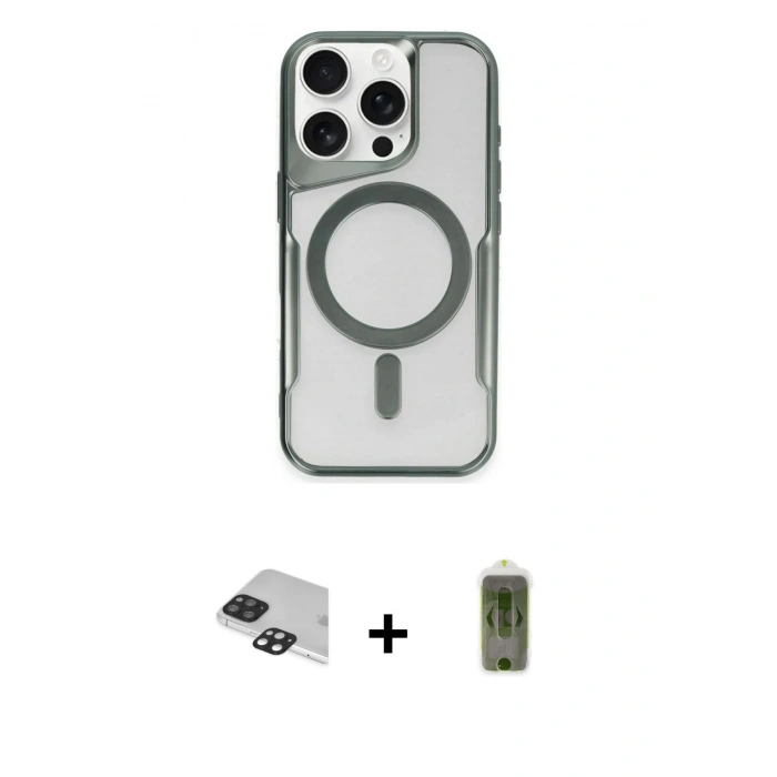 MARSİLYAN™- iPhone 11 Pro Max Kılıf Yadigar Klasik Özel Seri - Siyah Joko Magic 5D Hayalet Cam + Pers Alüminyum Kamera Lens - SH