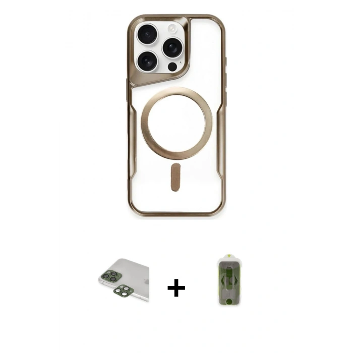 MARSİLYAN™- iPhone 11 Pro Max Kılıf Yadigar Klasik Özel Seri - Siyah Joko Magic 5D Hayalet Cam + Pers Alüminyum Kamera Lens - YL