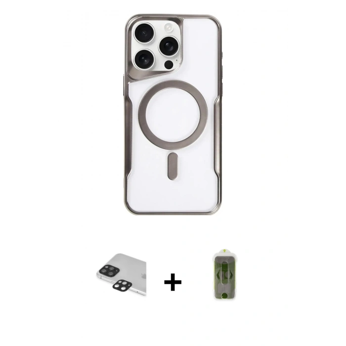 MARSİLYAN™- iPhone 11 Pro Max Kılıf Yadigar Klasik Özel Seri - Siyah Joko Magic 5D Hayalet Cam + Pers Alüminyum Kamera Lens - SH