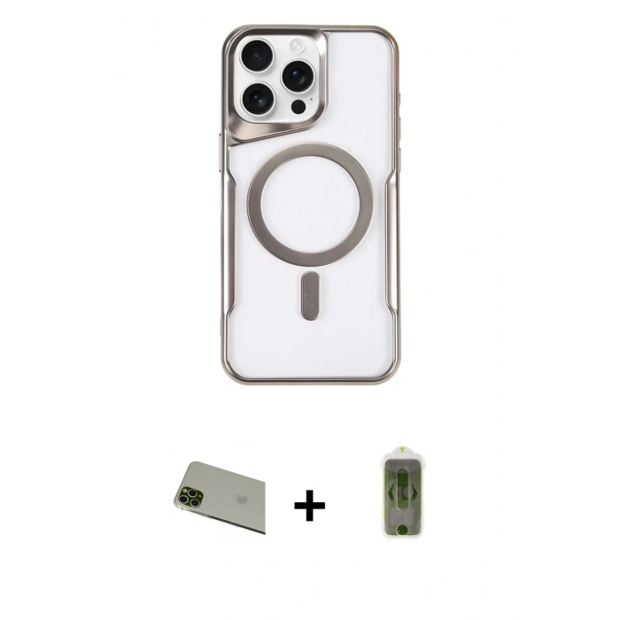 MARSİLYAN™- iPhone 11 Pro Max Kılıf Yadigar Klasik Özel Seri - Siyah Joko Magic 5D Hayalet Cam + Rainbow Kamera Lens Koruma Cam - YL