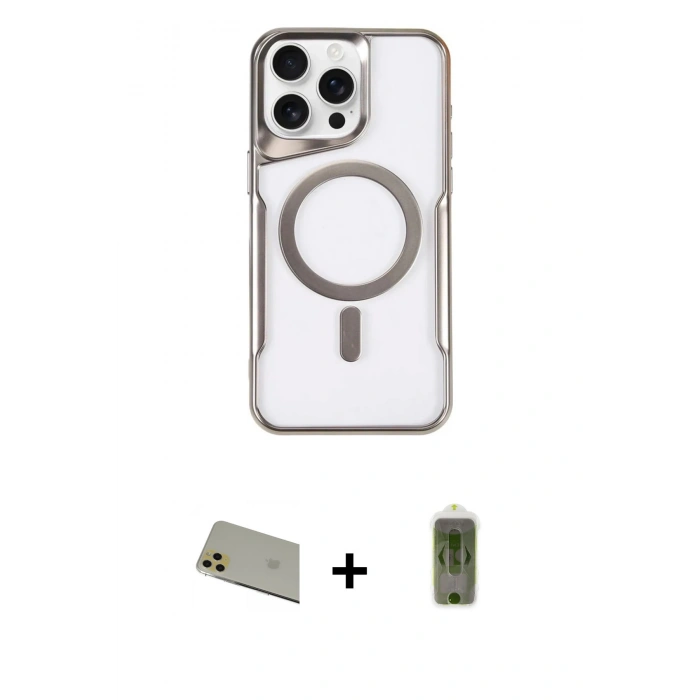 MARSİLYAN™- iPhone 11 Pro Max Kılıf Yadigar Klasik Özel Seri - Siyah Joko Magic 5D Hayalet Cam + Rainbow Kamera Lens Koruma Cam - GD