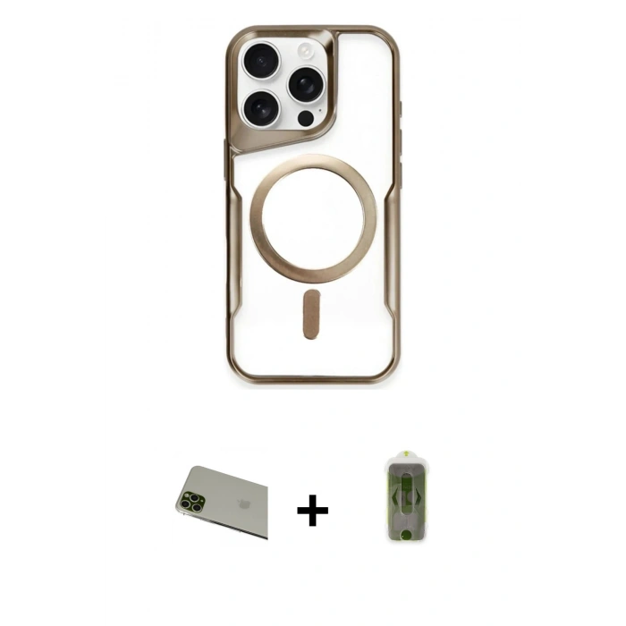 MARSİLYAN™- iPhone 11 Pro Max Kılıf Yadigar Klasik Özel Seri - Siyah Joko Magic 5D Hayalet Cam + Rainbow Kamera Lens Koruma Cam - YL