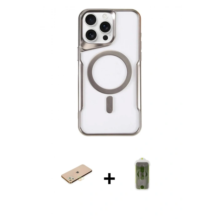 MARSİLYAN™- iPhone 11 Pro Max Kılıf Yadigar Klasik Özel Seri - Siyah Joko Magic 5D Hayalet Cam + Renkli Kamera Lens Koruma Cam - SI