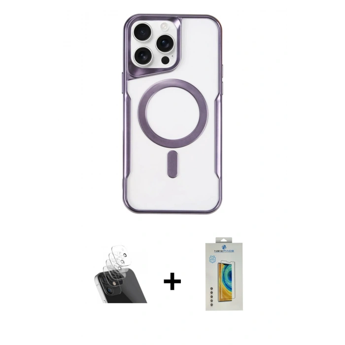 MARSİLYAN™- iPhone 11 Pro Max Kılıf Yadigar Klasik Özel Seri - Siyah Polymer Nano Ekran Koruyucu + Kamera Lens Koruma Cam - SF