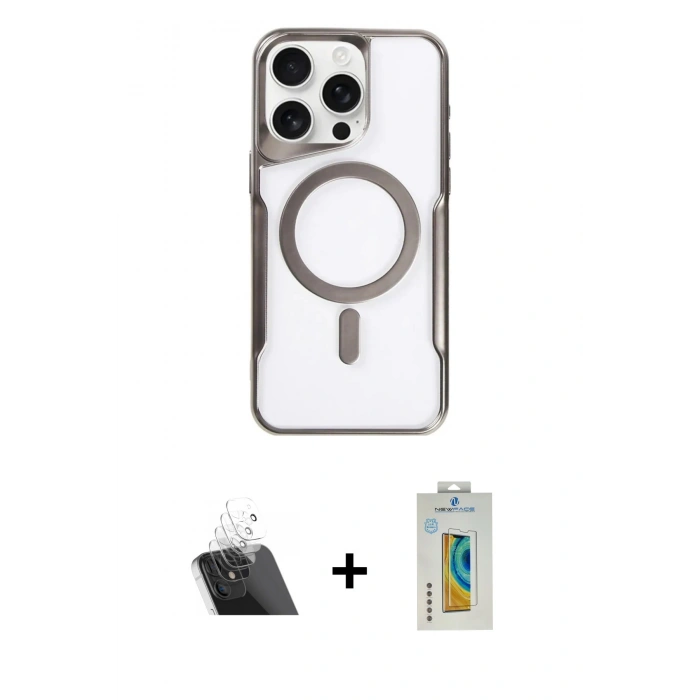 MARSİLYAN™- iPhone 11 Pro Max Kılıf Yadigar Klasik Özel Seri - Siyah Polymer Nano Ekran Koruyucu + Kamera Lens Koruma Cam - SF
