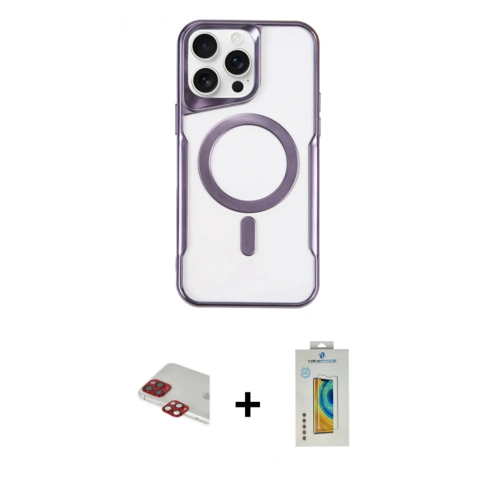 MARSİLYAN™- iPhone 11 Pro Max Kılıf Yadigar Klasik Özel Seri - Siyah Polymer Nano Ekran Koruyucu + Pers Alüminyum Kamera Lens - KI