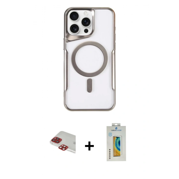 MARSİLYAN™- iPhone 11 Pro Max Kılıf Yadigar Klasik Özel Seri - Siyah Polymer Nano Ekran Koruyucu + Pers Alüminyum Kamera Lens - KI