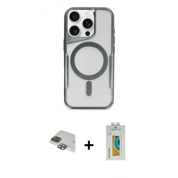 MARSİLYAN™- iPhone 11 Pro Max Kılıf Yadigar Klasik Özel Seri - Siyah Polymer Nano Ekran Koruyucu + Pers Alüminyum Kamera Lens - YL