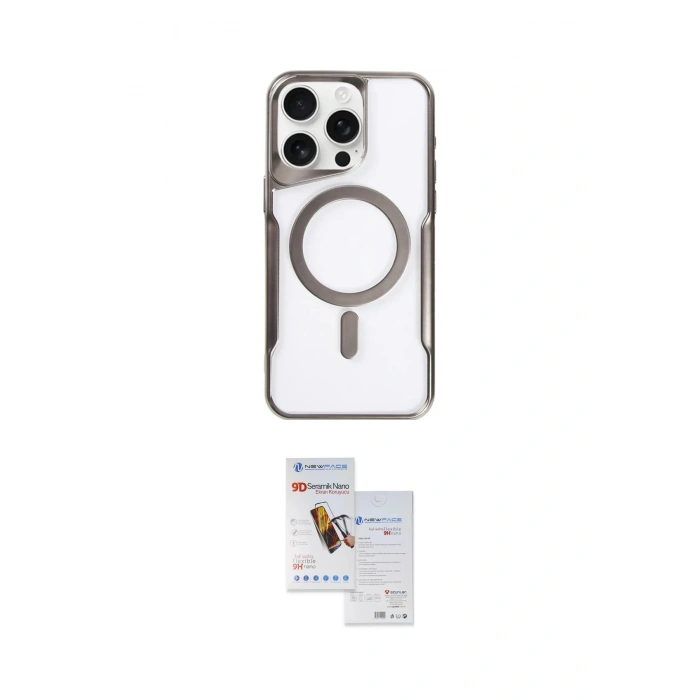 MARSİLYAN™- iPhone 11 Pro Max Kılıf Yadigar Klasik Özel Seri - Siyah Seramik Nano Ekran Koruyucu