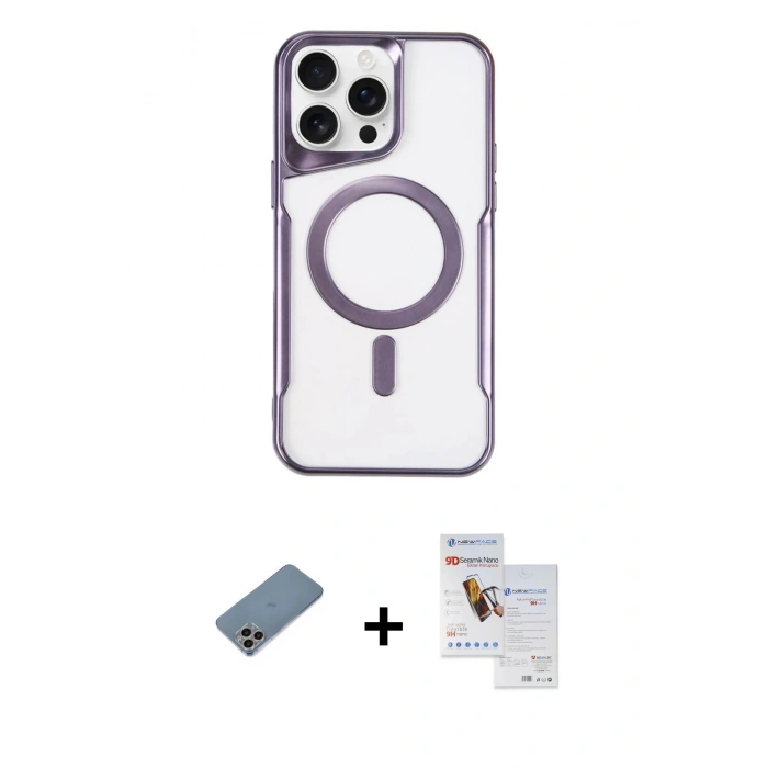 MARSİLYAN™- iPhone 11 Pro Max Kılıf Yadigar Klasik Özel Seri - Siyah Seramik Nano Ekran Koruyucu + Shine Kamera Lens Koruma Cam - GI