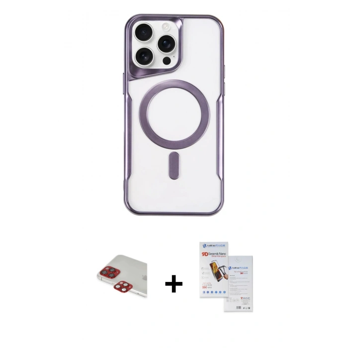 MARSİLYAN™- iPhone 11 Pro Max Kılıf Yadigar Klasik Özel Seri - Siyah Seramik Nano Ekran Koruyucu + Pers Alüminyum Kamera Lens - KI