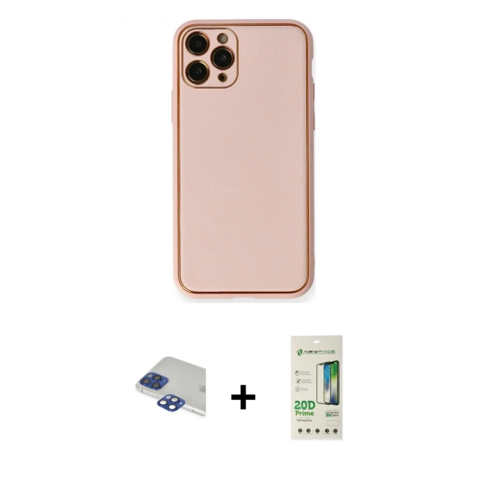 MARSİLYAN™- iPhone 11 Pro Max Kılıf Yadigar Klasik - Siyah 20D Premium Cam Ekran Koruyucu + Pers Alüminyum Kamera Lens - LT