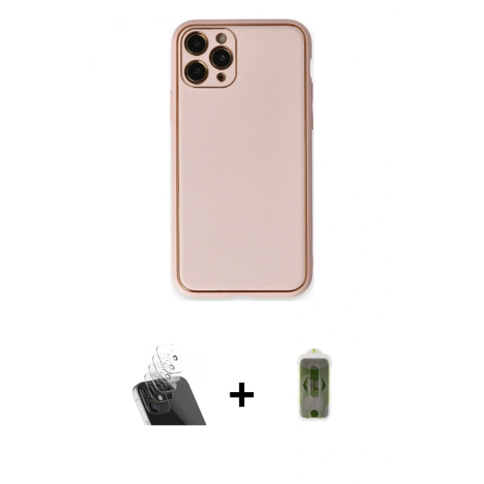 MARSİLYAN™- iPhone 11 Pro Max Kılıf Yadigar Klasik - Siyah Joko Magic 5D Hayalet Cam + Kamera Lens Koruma Cam - SF