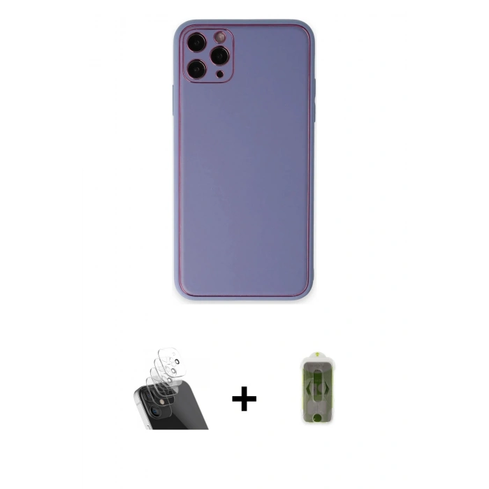MARSİLYAN™- iPhone 11 Pro Max Kılıf Yadigar Klasik - Siyah Joko Magic 5D Hayalet Cam + Kamera Lens Koruma Cam - SF