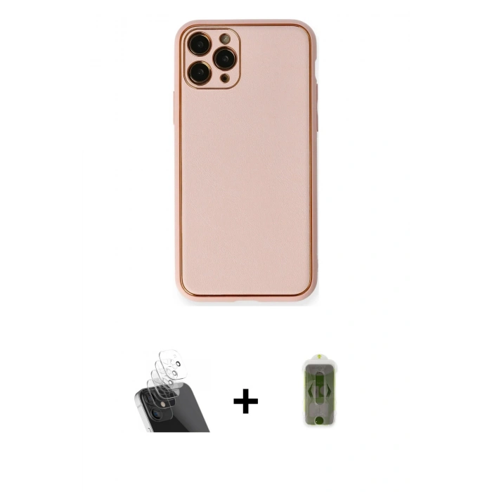 MARSİLYAN™- iPhone 11 Pro Max Kılıf Yadigar Klasik - Siyah Joko Magic 5D Hayalet Cam + Kamera Lens Koruma Cam - SF