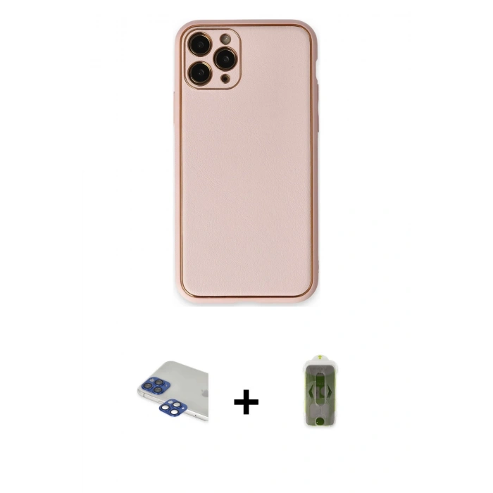MARSİLYAN™- iPhone 11 Pro Max Kılıf Yadigar Klasik - Siyah Joko Magic 5D Hayalet Cam + Pers Alüminyum Kamera Lens - LT