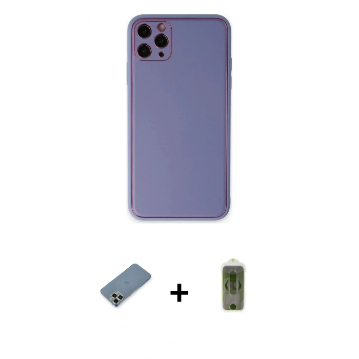 MARSİLYAN™- iPhone 11 Pro Max Kılıf Yadigar Klasik - Siyah Joko Magic 5D Hayalet Cam + Metal Kamera Lens Koruma Cam - AKYL