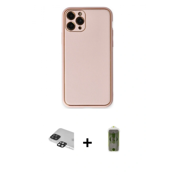 MARSİLYAN™- iPhone 11 Pro Max Kılıf Yadigar Klasik - Siyah Joko Magic 5D Hayalet Cam + Pers Alüminyum Kamera Lens - SH