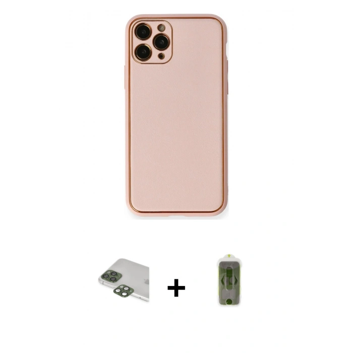 MARSİLYAN™- iPhone 11 Pro Max Kılıf Yadigar Klasik - Siyah Joko Magic 5D Hayalet Cam + Pers Alüminyum Kamera Lens - YL