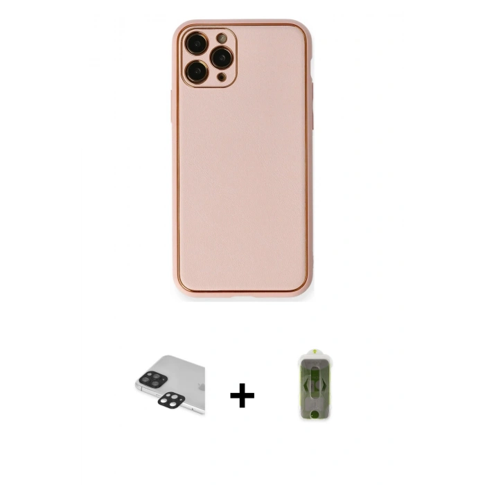 MARSİLYAN™- iPhone 11 Pro Max Kılıf Yadigar Klasik - Siyah Joko Magic 5D Hayalet Cam + Pers Alüminyum Kamera Lens - SH