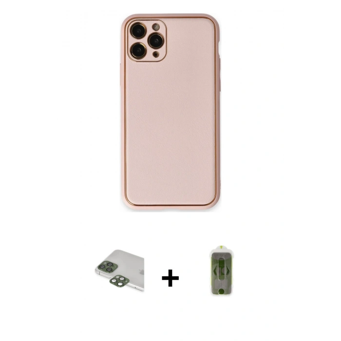 MARSİLYAN™- iPhone 11 Pro Max Kılıf Yadigar Klasik - Siyah Joko Magic 5D Hayalet Cam + Pers Alüminyum Kamera Lens - YL