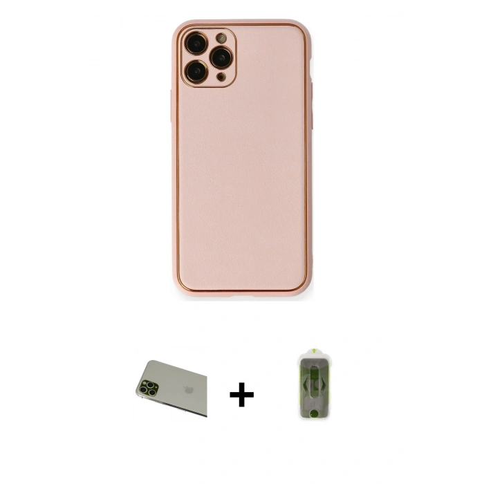 MARSİLYAN™- iPhone 11 Pro Max Kılıf Yadigar Klasik - Siyah Joko Magic 5D Hayalet Cam + Rainbow Kamera Lens Koruma Cam - YL