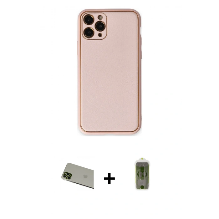 MARSİLYAN™- iPhone 11 Pro Max Kılıf Yadigar Klasik - Siyah Joko Magic 5D Hayalet Cam + Rainbow Kamera Lens Koruma Cam - YL