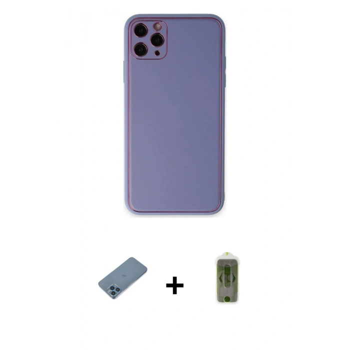 MARSİLYAN™- iPhone 11 Pro Max Kılıf Yadigar Klasik - Siyah Joko Magic 5D Hayalet Cam + Shine Kamera Lens Koruma Cam - MI