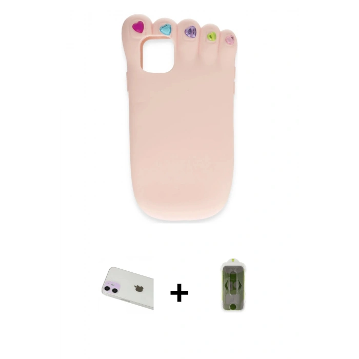 MARSİLYAN™- iPhone 12 Kılıf Akış Yansıma - Siyah Joko Magic 5D Hayalet Cam + Rainbow Kamera Lens Koruma Cam - MR