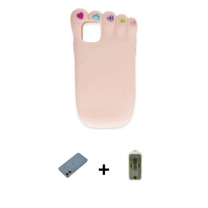 MARSİLYAN™- iPhone 12 Kılıf Akış Yansıma - Siyah Joko Magic 5D Hayalet Cam + Shine Kamera Lens Koruma Cam - GI