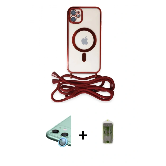 MARSİLYAN™- iPhone 12 Kılıf Eksen Özel Seri - Siyah Joko Magic 5D Hayalet Cam + Raze Metal Kamera Lens - MI